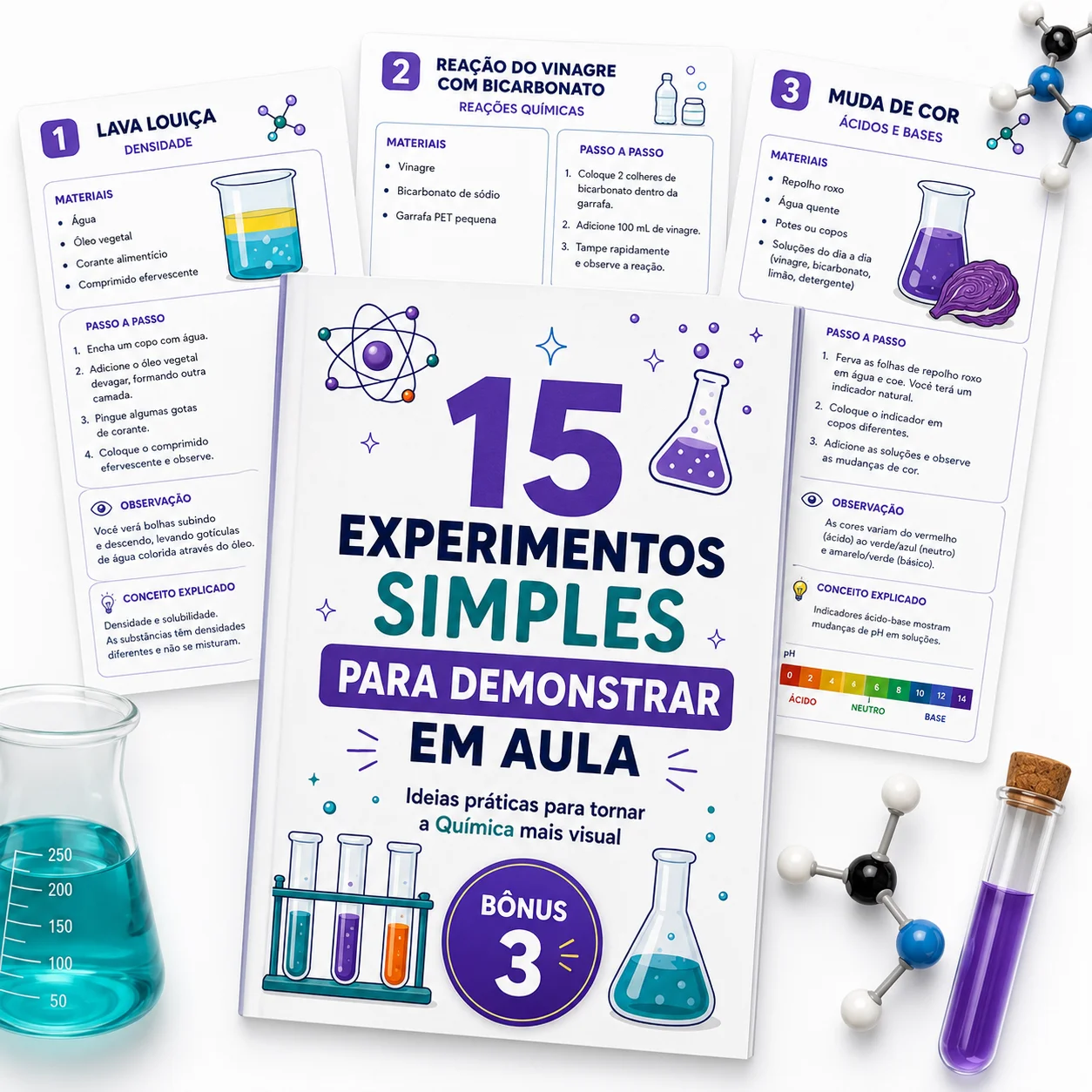15 Experimentos Simples para Demonstrar em Aula